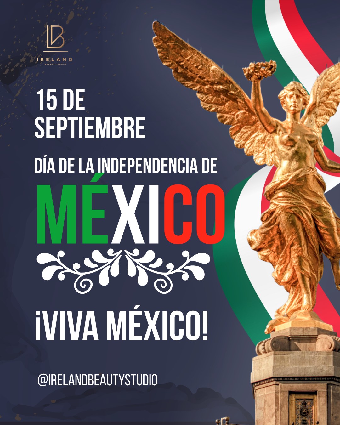 Este 15 de septiembre celebramos nuestra historia, nuestra fuerza y la unión que nos hace grandes.
¡Que viva México!
.
.
.
#irelandbeautystudio #hairstudio #haircolor #balayage #cuidadodelcabello #diseñodecolor #spacapilar #mexico #cdmx #babylights
#15DeSeptiembre #independeciademexico #mexico